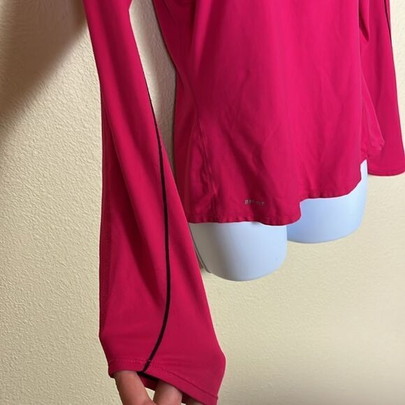 Nike Dri-Fit half zip long sleeve running exercise mock neck top size small - Picture 4 of 9